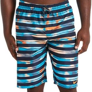 Men's Nike Block Stripe Breaker Swim Trunks